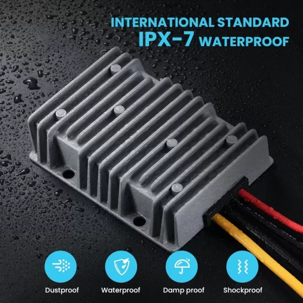 BEYIMEI DC to DC 24V Step Down to 12V 40A High Efficiency Voltage Converter Power Supply Transformer,Waterproof Voltage Reducer for Golf Cart, forklifts Car.