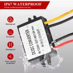 DC/DC Boost Buck Converter 12/24V to 48V 1.5A 72W BEYIMEI Step up Converter Module Waterproof Power Supply Board Voltage Stabilizer forTransformer for Car Audio Solar Power System LCD Television