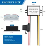 BEYIMEI Voltage Reducer DC Converter 12V/24V/36V/48V to 5V3A buck converter