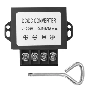 12V/24V Step Down to 5V Buck Converter,DC 8-35V to 5V 3A Max 15W Power Transformer Converter,DC to DC Variable Voltage Regulator,for Car Trucks,Car Radios, Buses, Minibuses, Truck Displays etc.