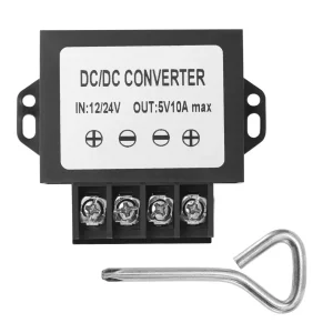 DC 12v 24V to 5v Step Down Converter, 8-35V Step Down to 5V 10A 50W DC Power Voltage Regulator Converter