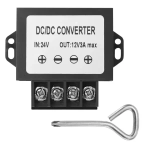 DC 24V Step Down to 12V Buck Converter, 15V-35V to 12V 3A 36W Step Down Converter Voltage Regulator