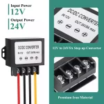 DC 12v to 24v 5A Step Up Boost Converter,10-20V to 24V 5A 120W max Variable Voltage Regulator