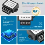 DC 12V 24V to 5V 5A Step-Down Converter，8-35V DC Buck Converter to 5A 25W