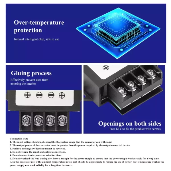 12v to 24v DC Step Up Converter,10-20V Voltage Booster to 24V 3A 72W Max Current Adapter,Voltage Booster Converter
