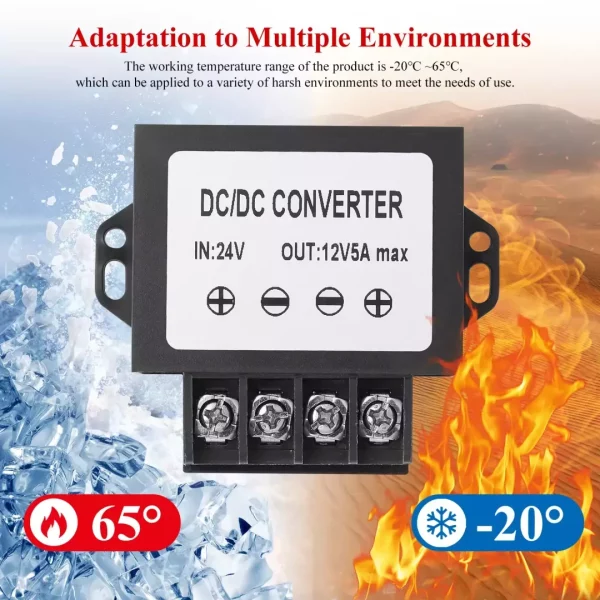DC Buck Converter 24v to 12v 5A 240W Voltage Regulator